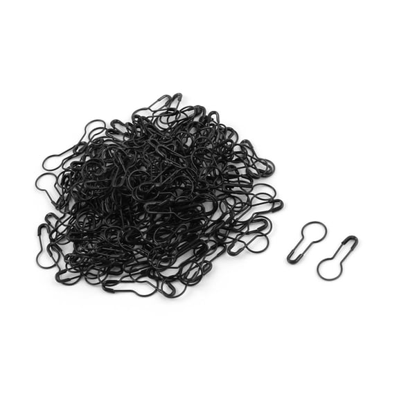 Unique Bargains 200 Pcs Calabash Shape Black  Pins Office Home  Supplier