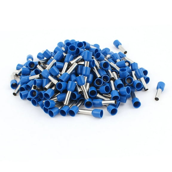 Unique Bargains 200Pieces 6mm2 Crimp Cord End Terminal Insulated Bootlace Ferrule Connector Blue