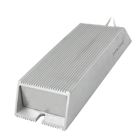 Unique Bargains 200W 100 ohm Silver Tone Aluminum Housed Wire Wound Resistor