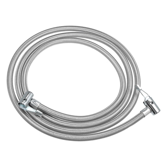 Unique Bargains 200cm Car Tire Inflator Extension Hose with Undeflatable Chuck Lock Air Pump Tire Valve Connection Pipe