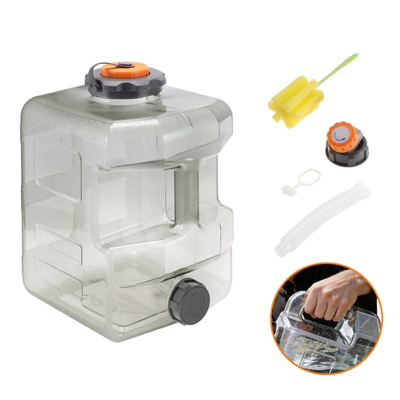 Unique Bargains 20L/5.28Gal Camping Water Jug with Spigot RV Water Storage Tank Emergency Water Container Portable Water Bucket RV Camping Outdoor No Leakage