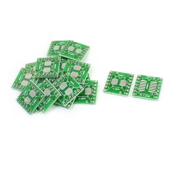 Unique Bargains 20PCS Surface Mount Device SOP14 to DIP14 PCB Surface Mount Device Adapter Plate Pitch 0.65/1.27mm