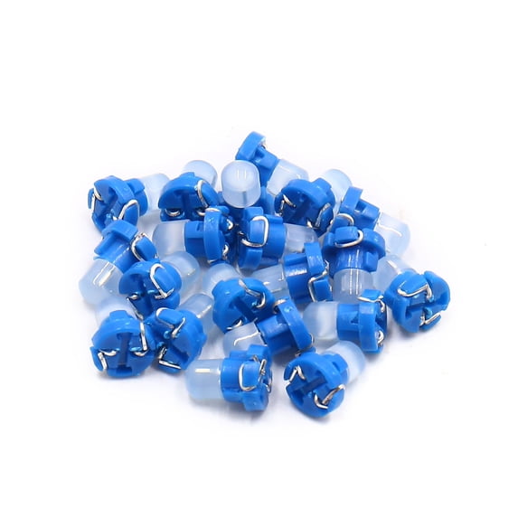 Unique Bargains 20Pcs 12V T3 Blue Dashboard Panel Gauge Light Lamp Bulb for Car Interior