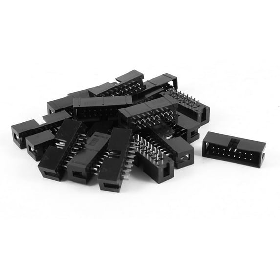 Unique Bargains 20Pcs 2.54mm Pitch 8x2 16 Pin ISP Download Header JTAG I/O Socket DIY DC3-16P