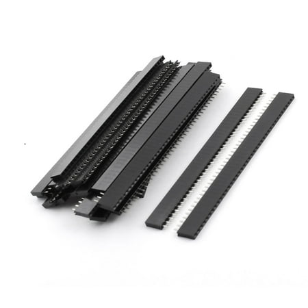 Unique Bargains 20Pcs 2.54mm Spacing 1x40 40-Pin Female Straight Pin Header Connector