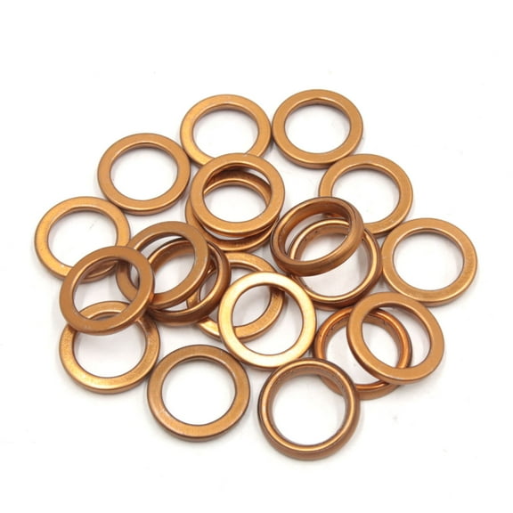 Unique Bargains 20Pcs 30mm Metal Motorcycle Exhaust Pipe Muffler Flange Gasket for GY6 125cc