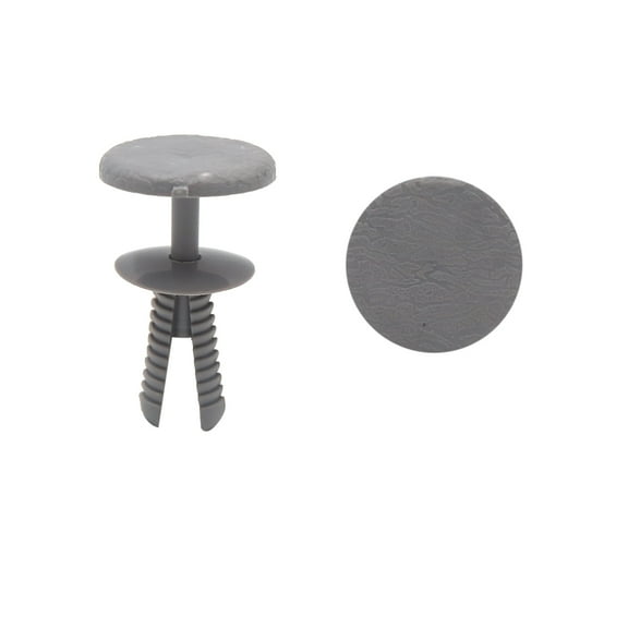 Unique Bargains 20Pcs 6mm Hole Dia. Gray Car Plastic Rivets Splash Guard Fender Fastener Clip for Buses Trains Truck