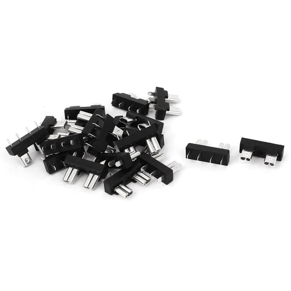 Unique Bargains 20Pcs Black Silver Tone Auto Fuse Holders SL-506P