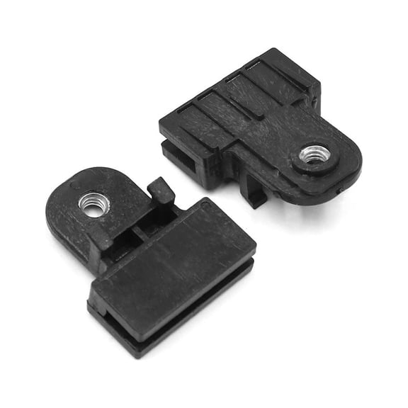 Unique Bargains 20Pcs Black Universal Window Glass Channel Support Holder Clips 40 x 5mm Slot