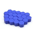 thumbnail image 1 of Unique Bargains 20Pcs Blue Silicone 19mm Car Wheel Nut Lug Hub Covers Screw Dust Protect Caps, 1 of 4