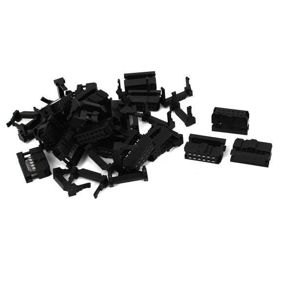 Unique Bargains 20Pcs FC-12P 12Pin 2.54mm Pitch ISP JTAG Socket Connector for Flat Ribbon Cable