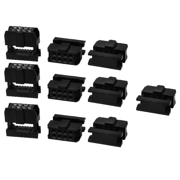 Unique Bargains 20Pcs FC-8P 8Pin 2.54mm Pitch ISP JTAG Socket Connector for Flat Ribbon Cable