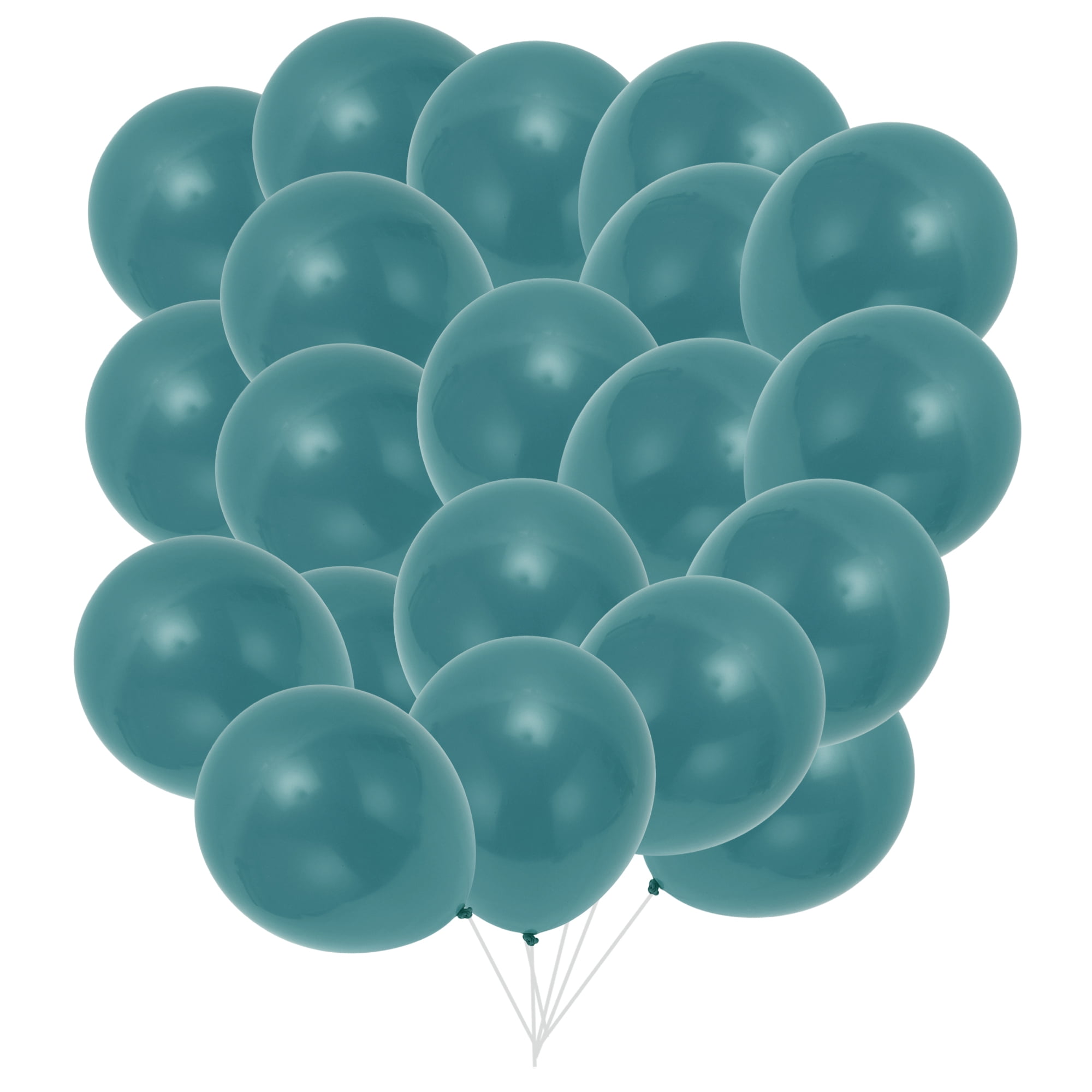 Unique Bargains 20Pcs Latex Party 10inchch Helium Balloons Blue