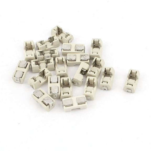 Unique Bargains 20Pcs Plastic Shell Fuses Holder Socket for SMD 1808 Fuse