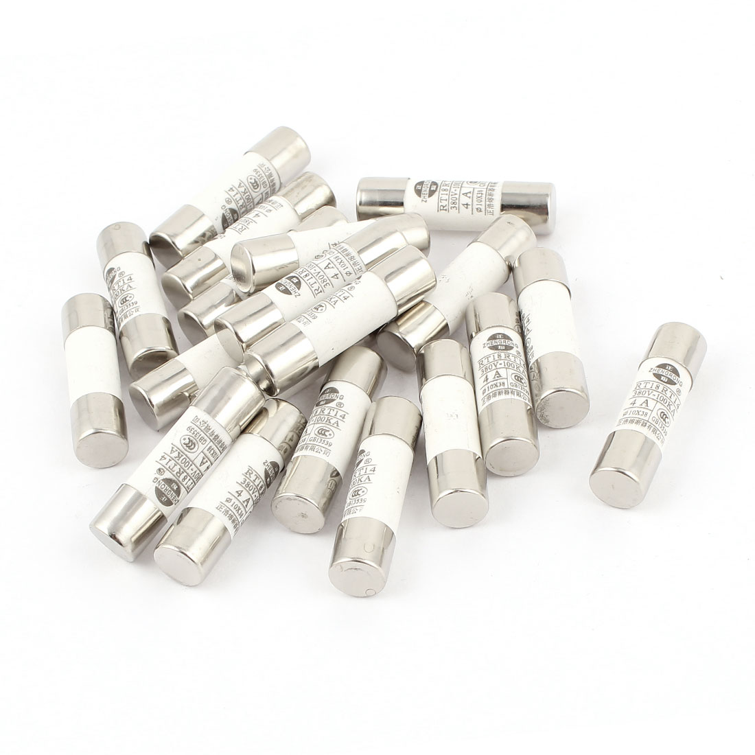 Tube Fuses R015 Rt18 Rt14 7 Unique Bargains 20Pcs RO15 RT18 RT14 Ceramic Cylindrical Tube Fuse 4A ...