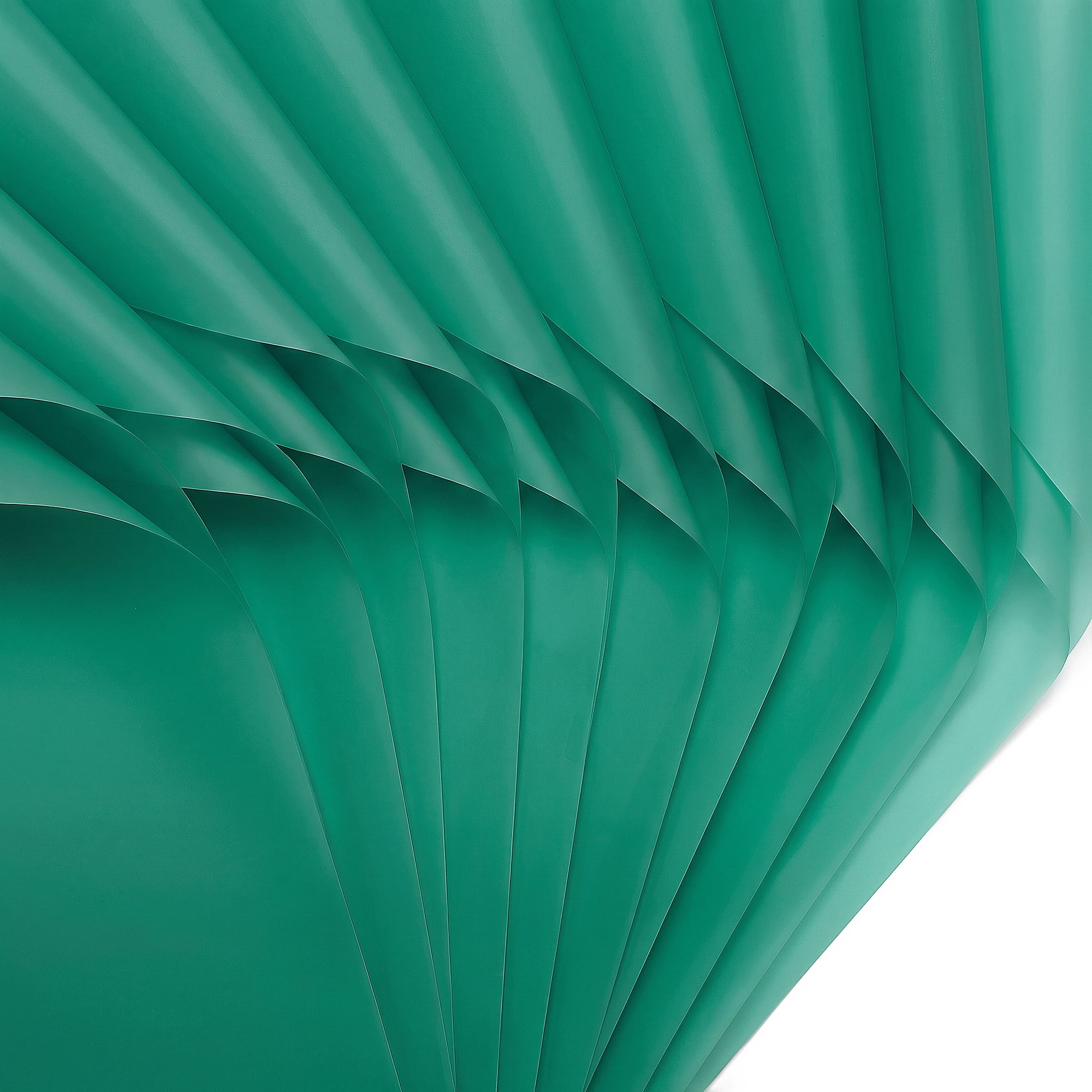 Unique Bargains 20Pcs Solid Color Waterproof Gift Wrap Paper Green 22" x 22"