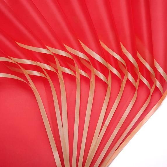 Unique Bargains 20Pcs Waterproof Matte Gift Wrapping Paper Sheets Dark Red 22" x 22"