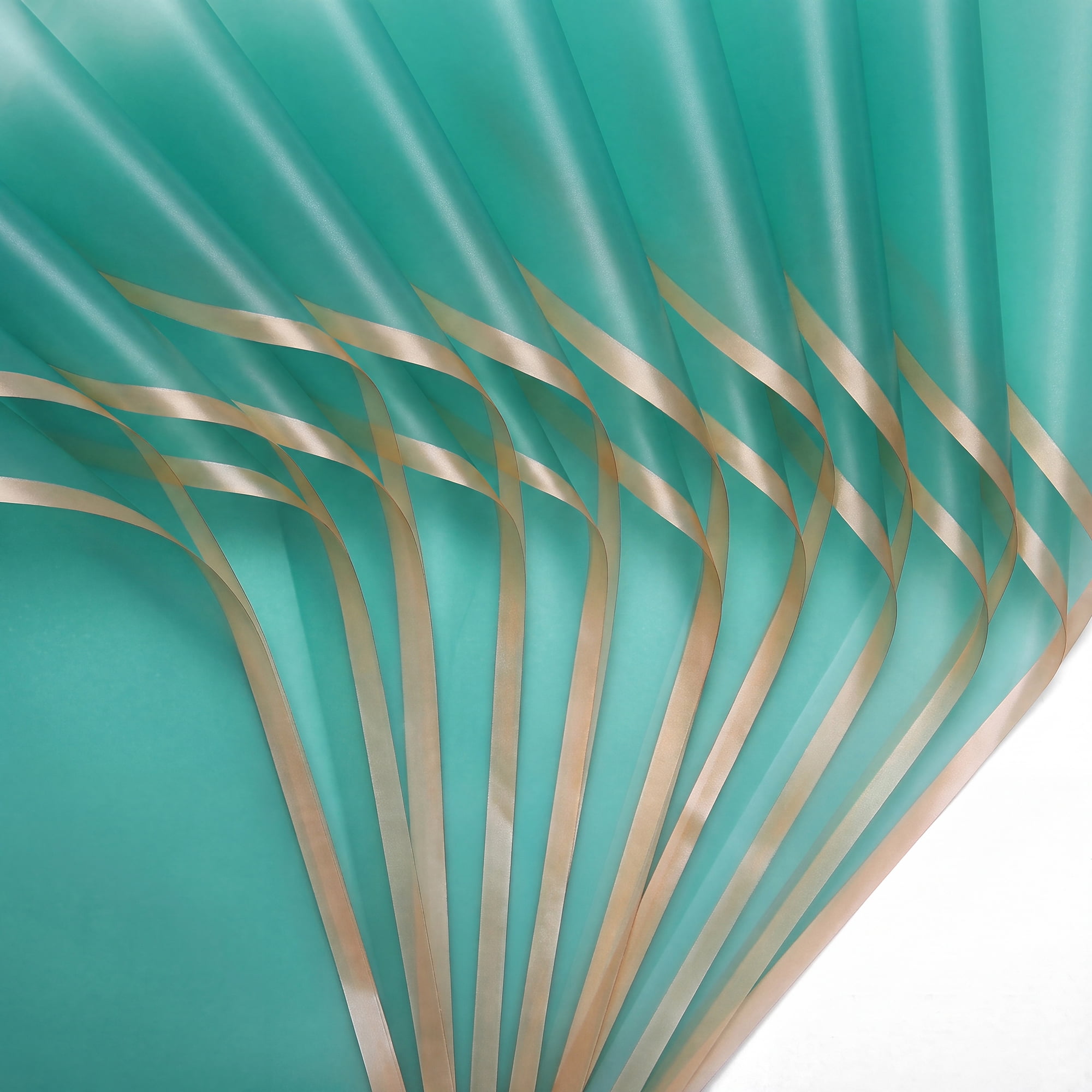 Unique Bargains 20Pcs Waterproof Matte Gift Wrapping Paper Sheets Emerald Green 22" x 22"