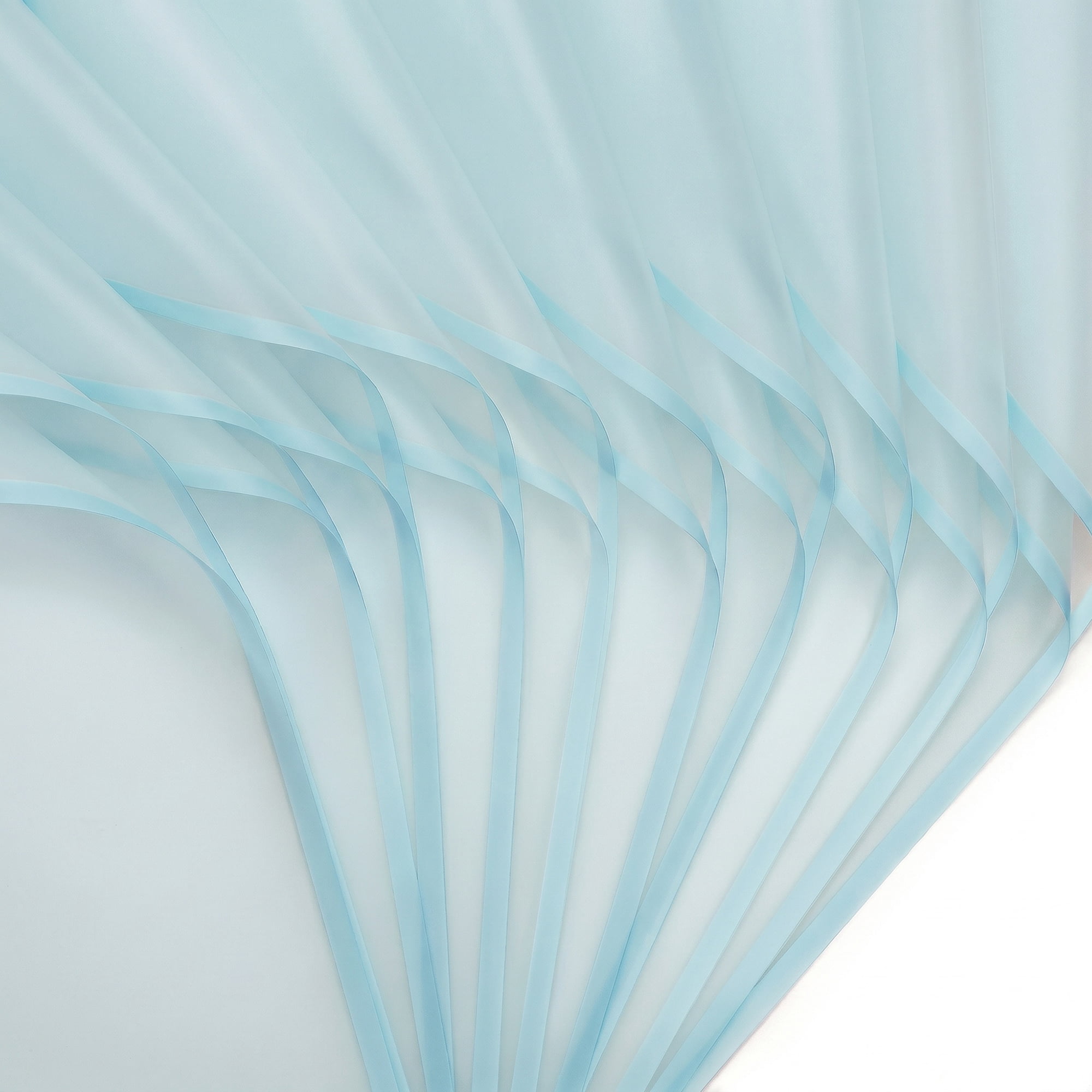 Unique Bargains 20Pcs Waterproof Solid Color Wrapping Paper Sky Blue 22.4" x 22.4"