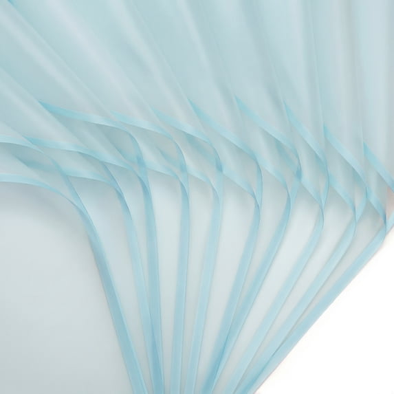 Unique Bargains 20Pcs Waterproof Solid Color Wrapping Paper Sky Blue 22.4" x 22.4"