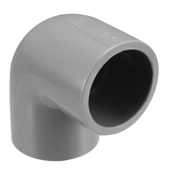 Unique Bargains 20mm Slip 90 Degree Pipe Fitting Elbow Coupling Adapters Gray 5Pcs