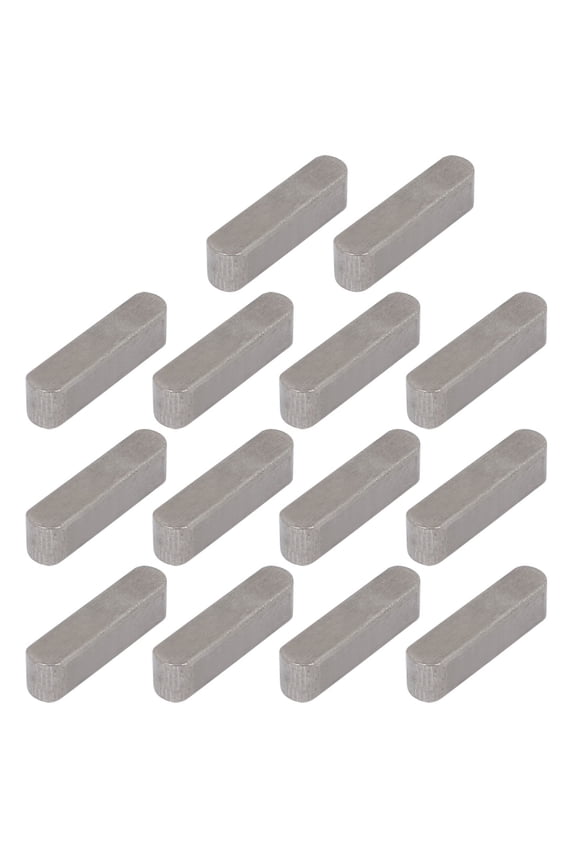 20mmx5mmx5mm 304 Stainless Steel Key Stock Keystock Round Ended 14pcs