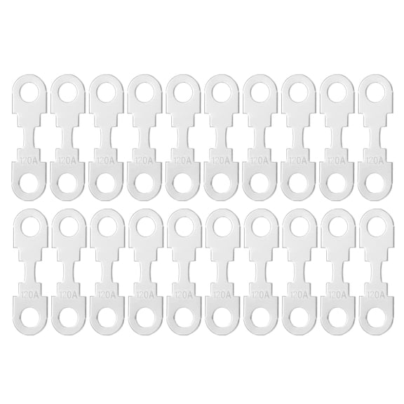 Unique Bargains 20pcs 120A 12V High Current Strip Fuses for Automotive Truck Motorcycle Boat Audio CDs Fuses Holder