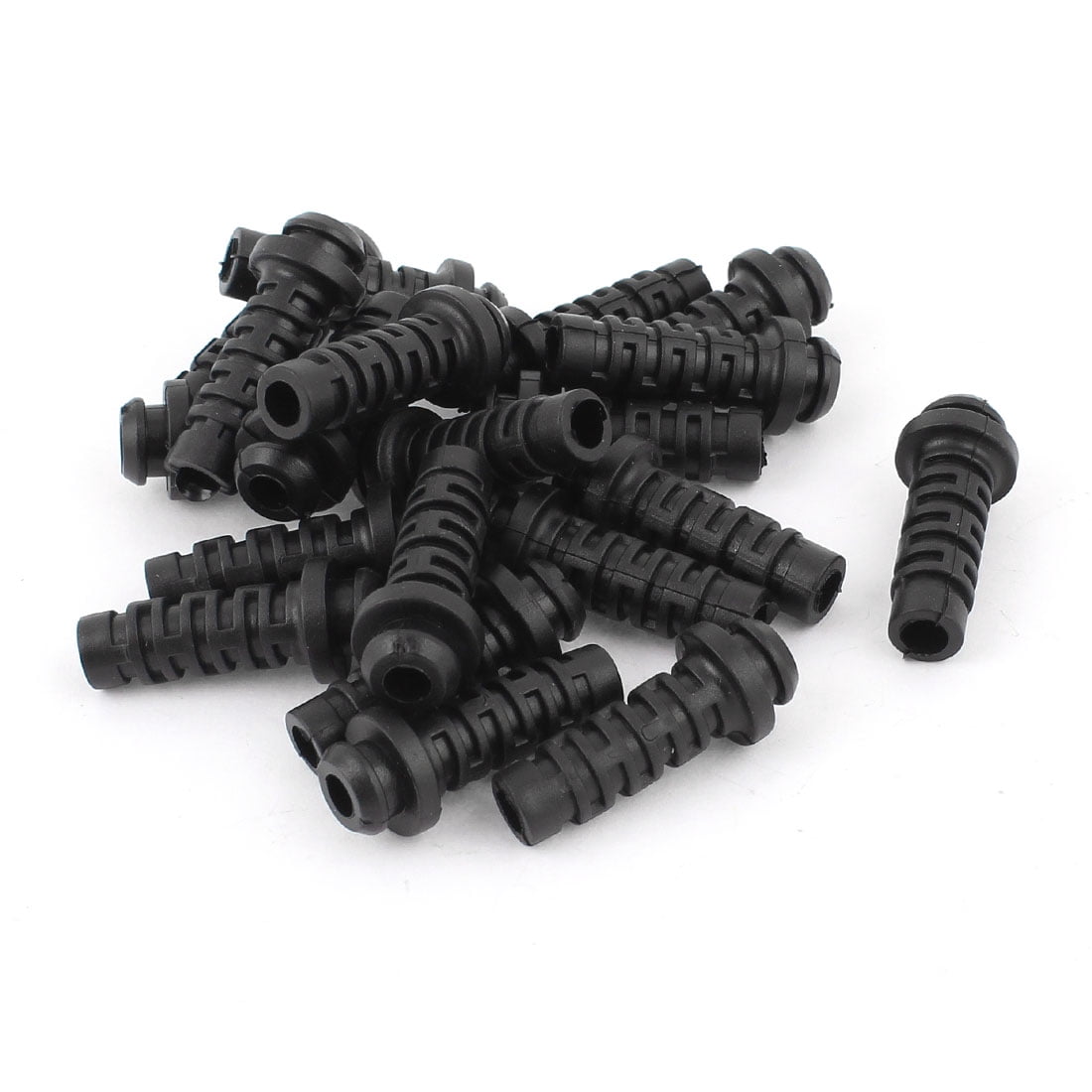 Boot String Protector Unique Bargains 20pcs 27mmx7mmx4mm Micro Strain Relief Cord Boot ...