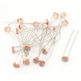 thumbnail image 1 of Unique Bargains 20pcs 50-100K ohm LDR Light-Dependent Light Sensitive Photoresistor GL5539, 1 of 1