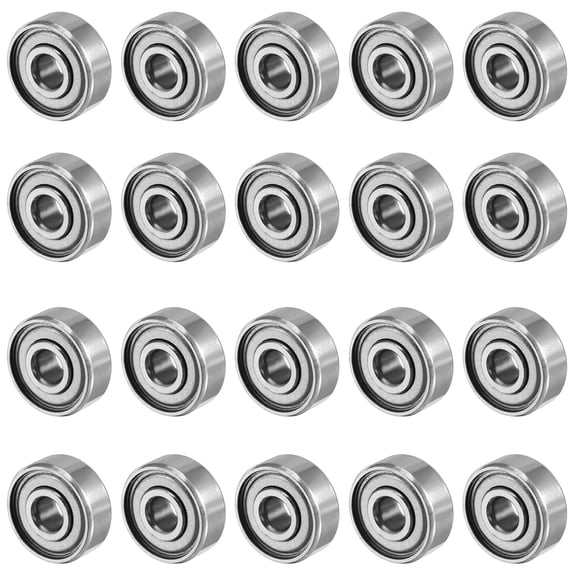 Unique Bargains 20pcs 624ZZ 4mmx13mmx5mm Double Shielded Miniature Deep Groove Ball Bearing