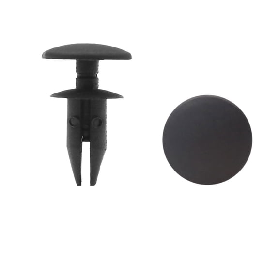 Unique Bargains 20pcs 6mm Hole Car Plastic Clips Push Type Retainer Fastener Rivet Bumper Pin
