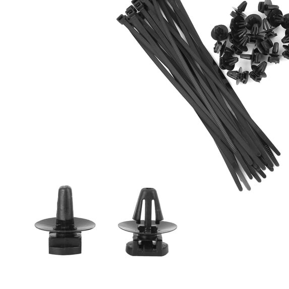 Unique Bargains 20pcs Car Auto Clip Retainer Fastener with Cable Tie for Audi for VW for Skoda