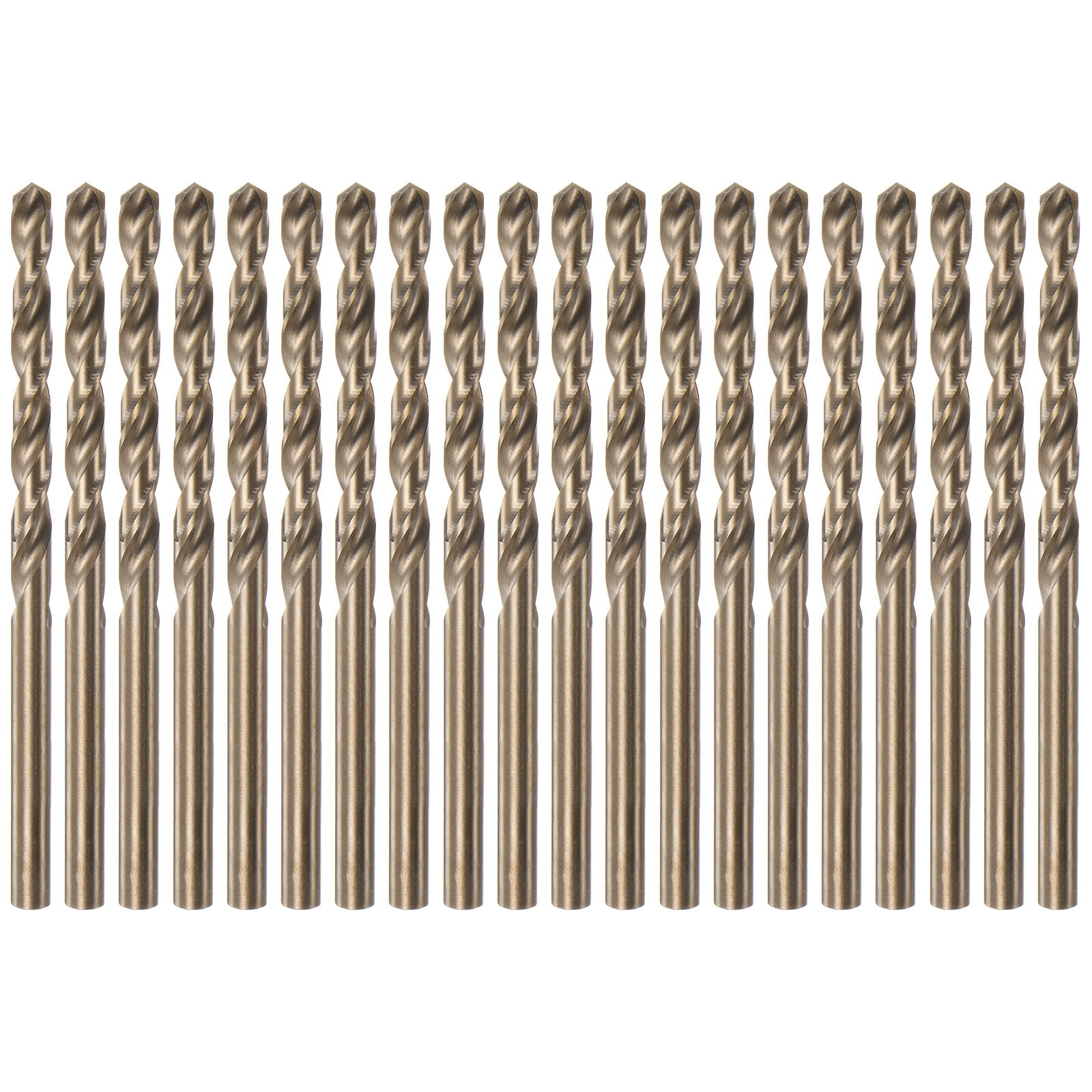 Unique Bargains 20pcs Cobalt Drill Bit Set 5mm Dia M35 Twist Drills for ...