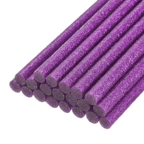 Unique Bargains 20pcs Hot Melt Glue Gun Sticks,100mm x 11mm for Most Glue Gun,Glitter Purple