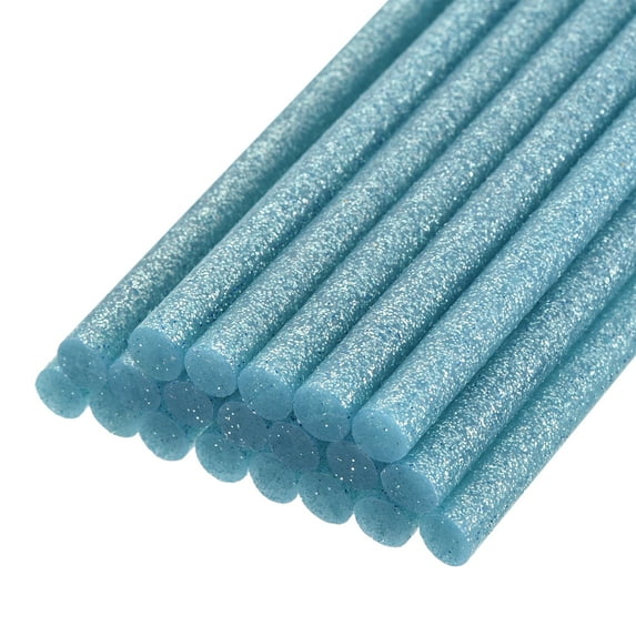 Unique Bargains 20pcs Hot Melt Glue Gun Sticks,100mm x 11mm for Most Glue Gun,Glitter Sky Blue