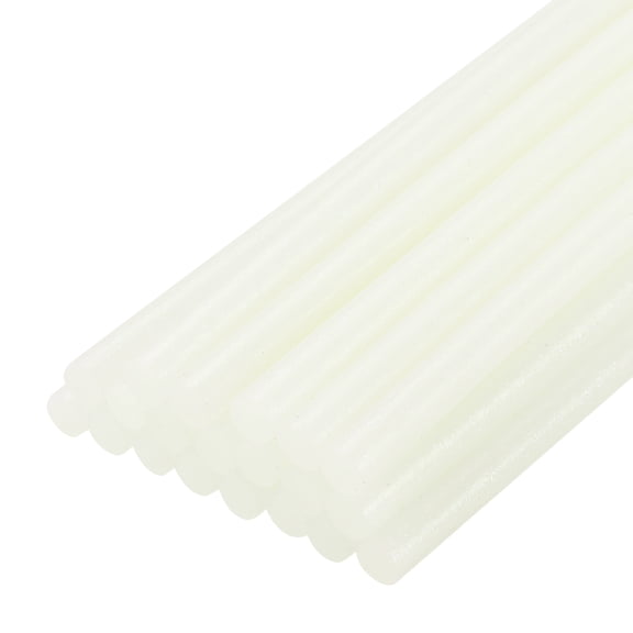 Unique Bargains 20pcs Hot Melt Glue Gun Sticks,200mm x 11mm for Most Glue Gun,Glitter White