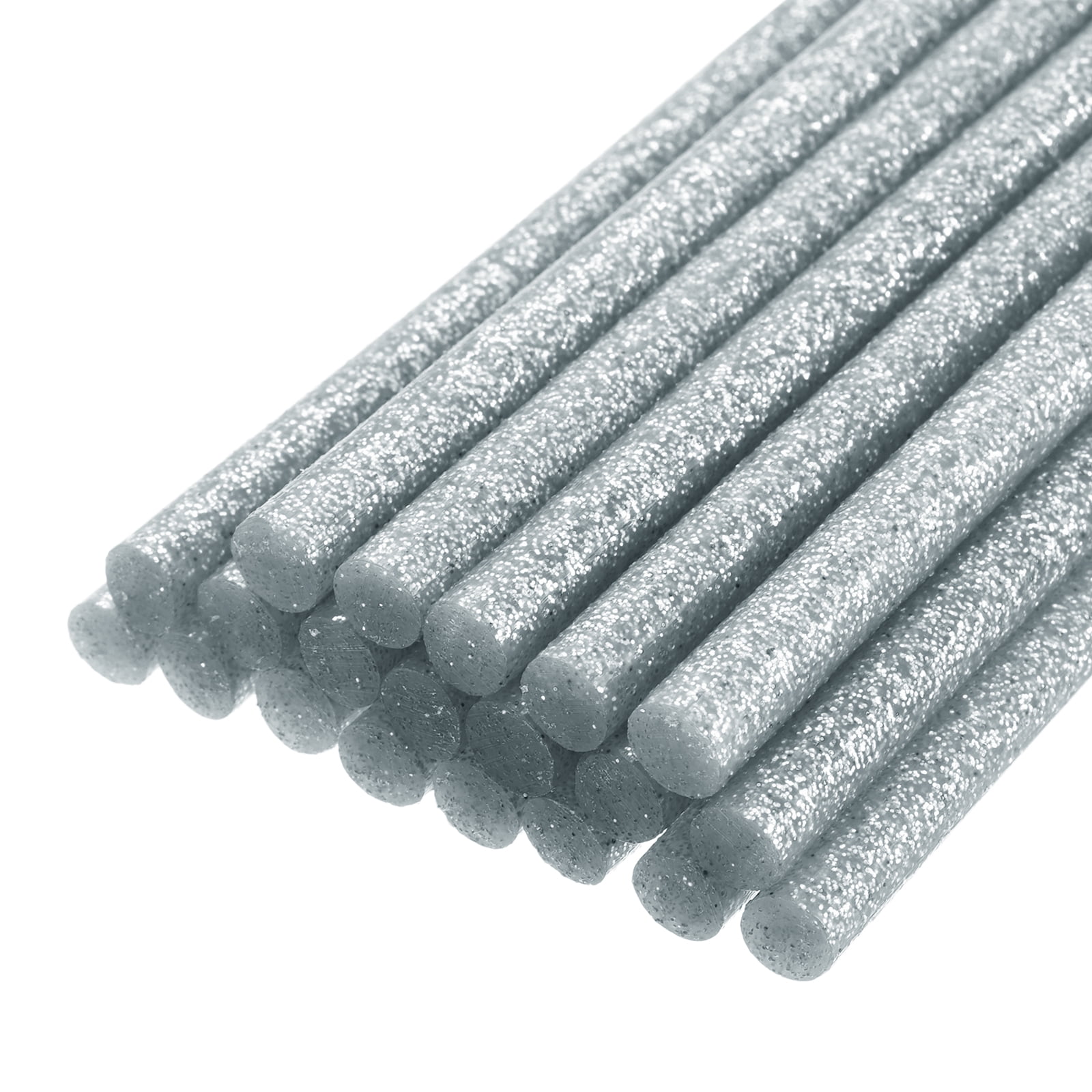 Unique Bargains 20pcs Hot Melt Glue Gun Sticks,275mm x 11mm for Most Glue Gun,Glitter Silver