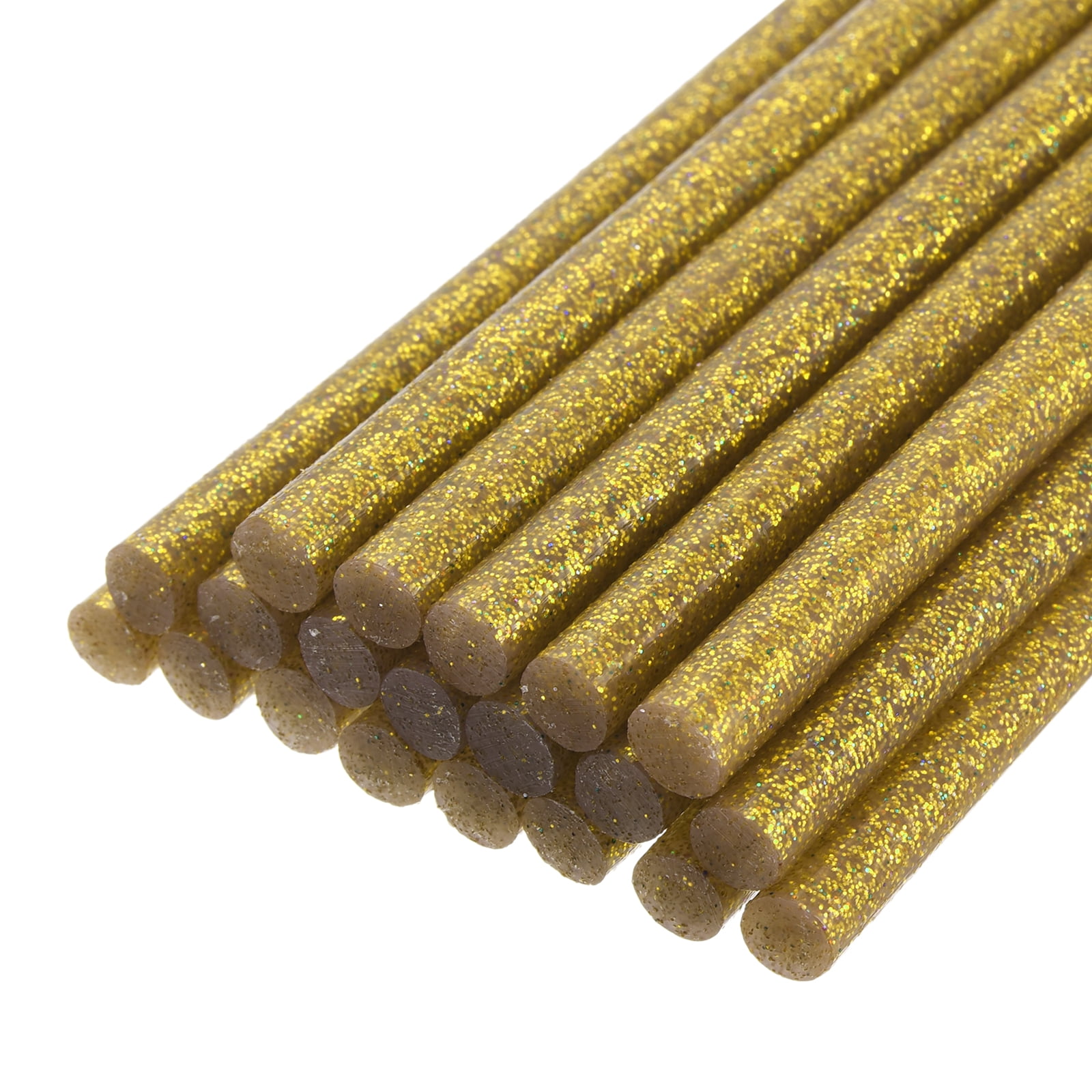 Unique Bargains 20pcs Hot Melt Glue Gun Sticks,280mm x 11mm for Most Glue Gun,Glitter Gold