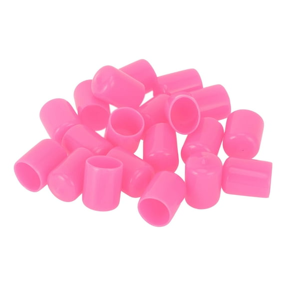 Wheel Lug Nut Bolt Cylindrical Shape Exterior Rims Tire Nut Screws Dust Cap Cover Nut Protection Pink 20pcs 19mm