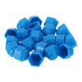 thumbnail image 1 of Unique Bargains 20pcs Plastic 19mm Outer Wheel Lug Nut Bolt Blue, 1 of 7