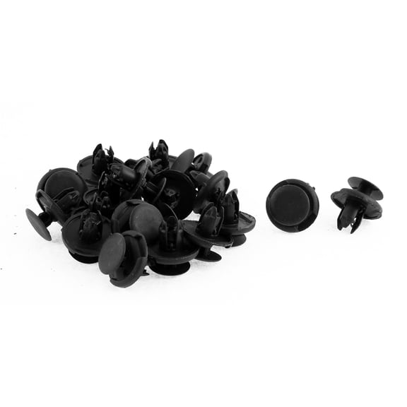 Unique Bargains 20pcs Plastic Car Bumper Mudguard Push Clips Rivets Retainers 8x19x10mm