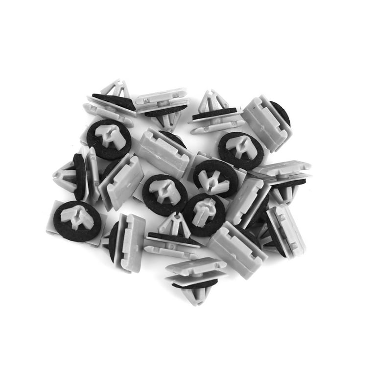 Unique Bargains 20pcs Plastic Rivet Bumper Fastener Clip