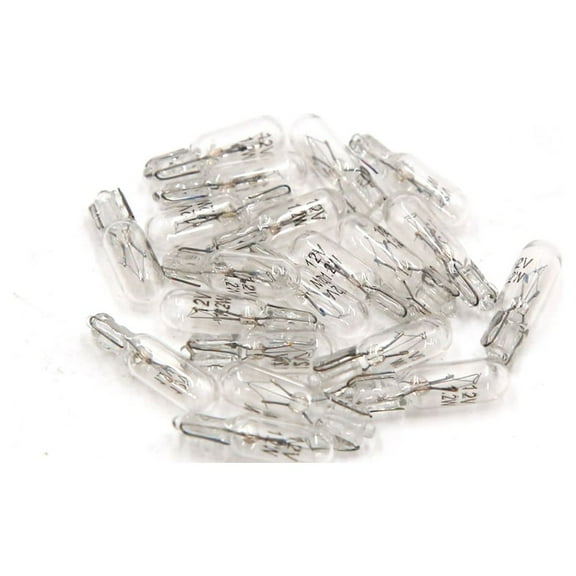 Unique Bargains 20pcs T5 12V 1.2W Yellow Dashboard Gauge  Bulb Instrument Light Interior