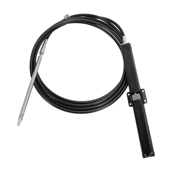 Unique Bargains 21 Ft No.SSC13421/SSC 134 21 Marine Boat Rack Steering Control Cable Black 1 Pc