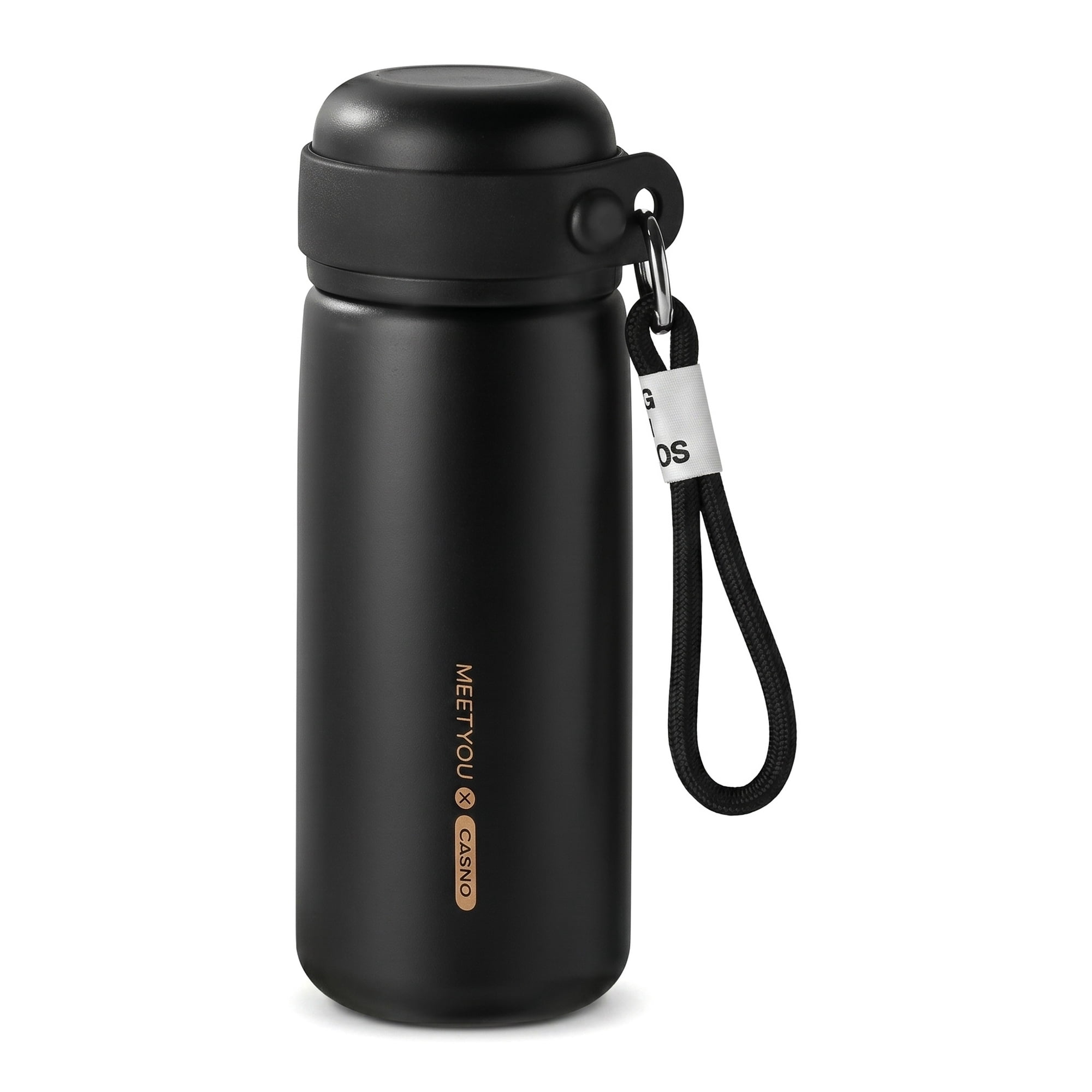 Unique Bargains 21 oz Stainless Steel Insulated Leak Proof Water Bottle Tumbler Black