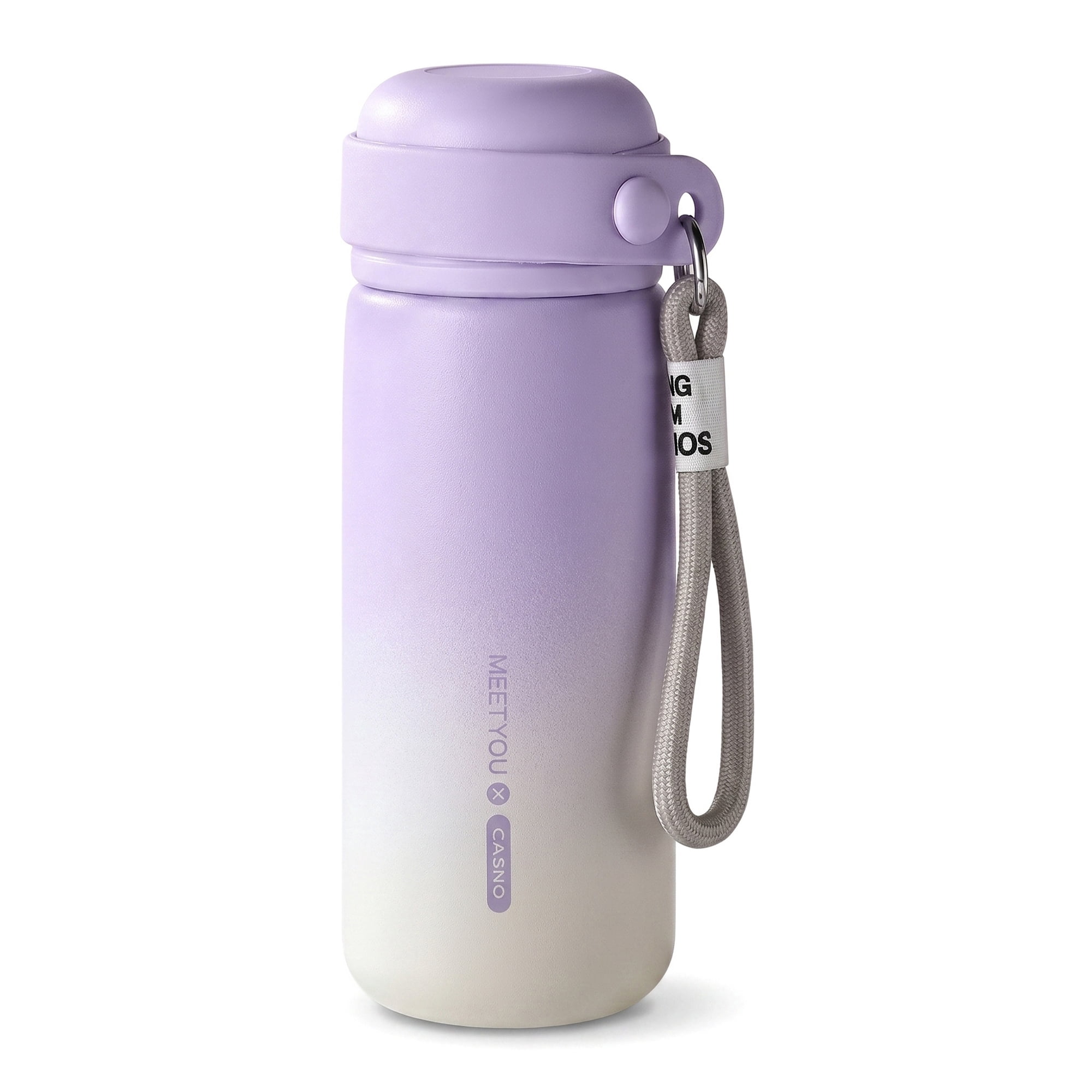 Unique Bargains 21 oz Stainless Steel Insulated Leak Proof Water Bottle Tumbler Purple