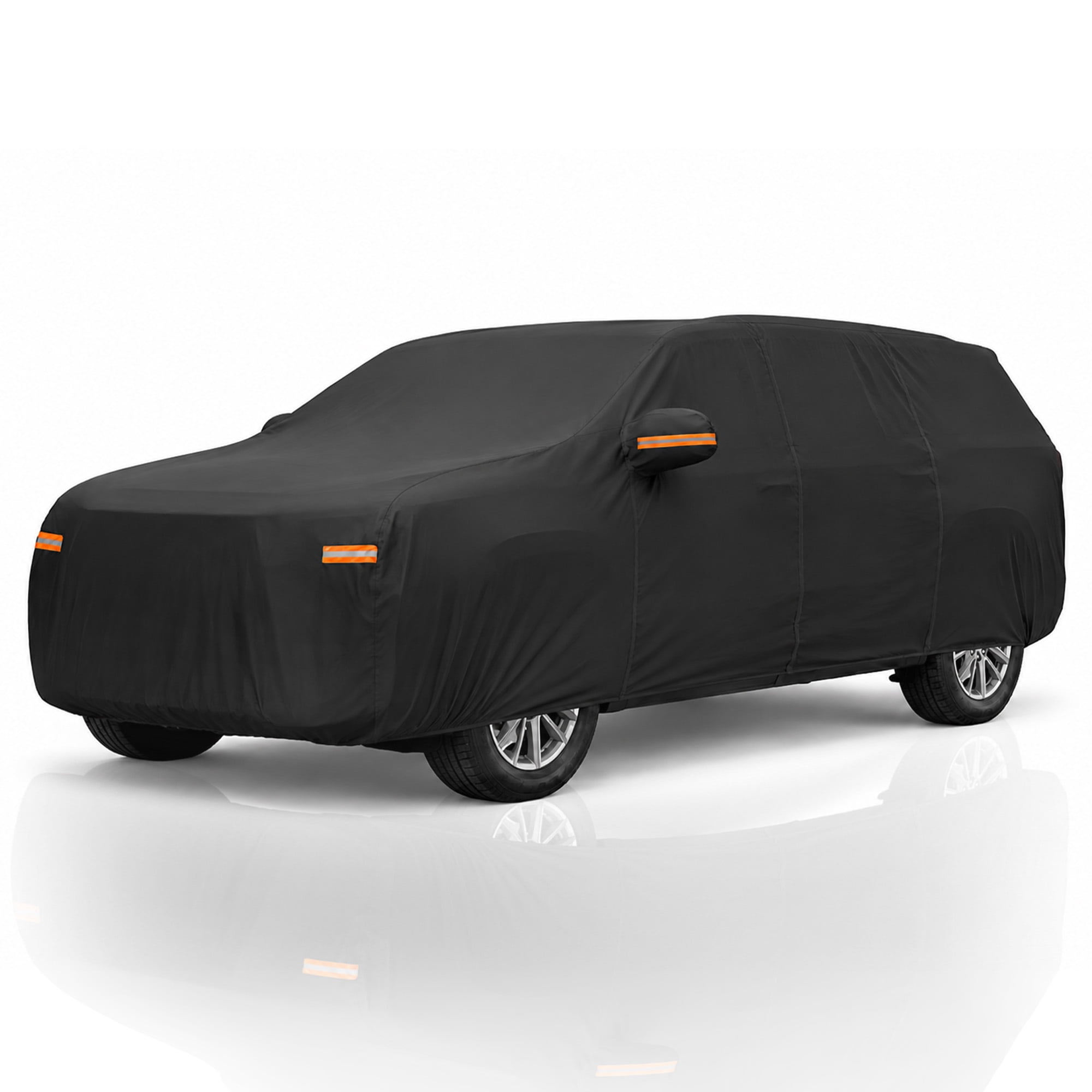 Unique Bargains 210D-PU Oxford Full Car Cover Black for Chevrolet Traverse 2018-2024