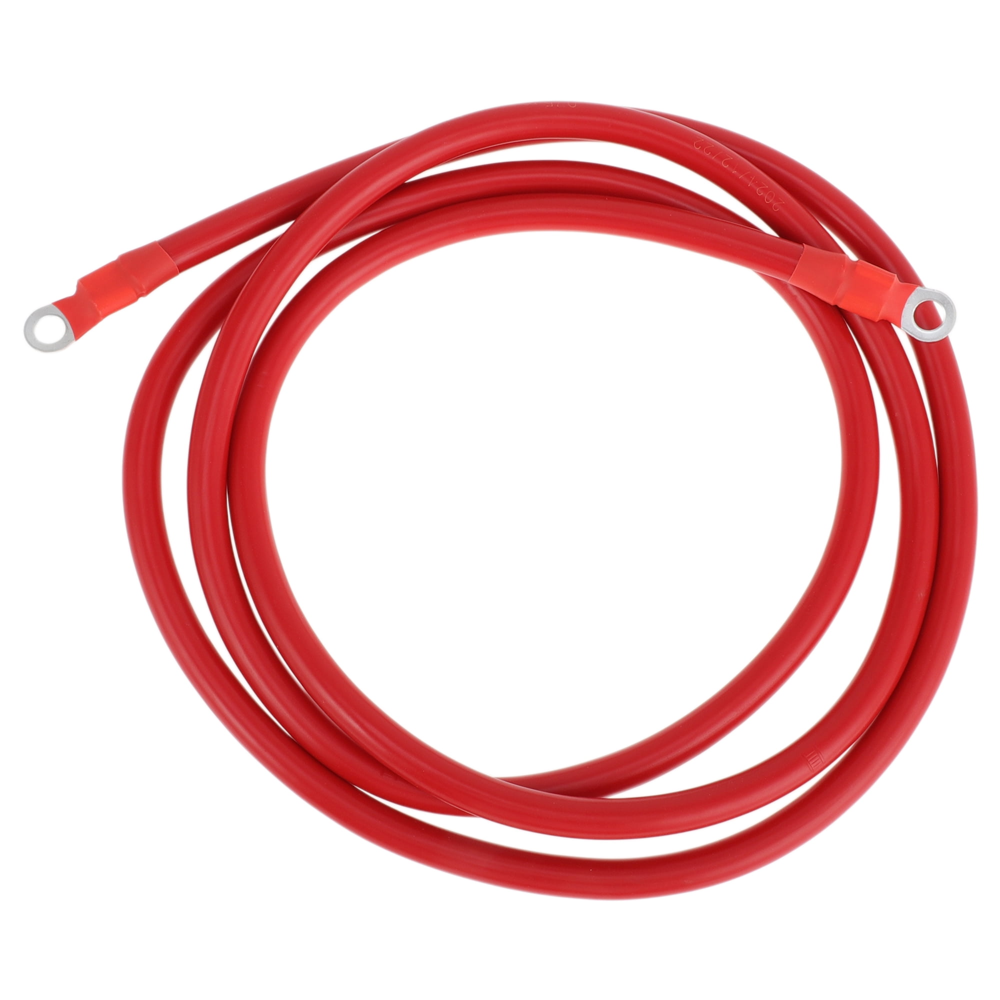 Unique Bargains 210cm 4AWG Battery Inverter Cable 5/16" Battery Cable Tinned Copper Red