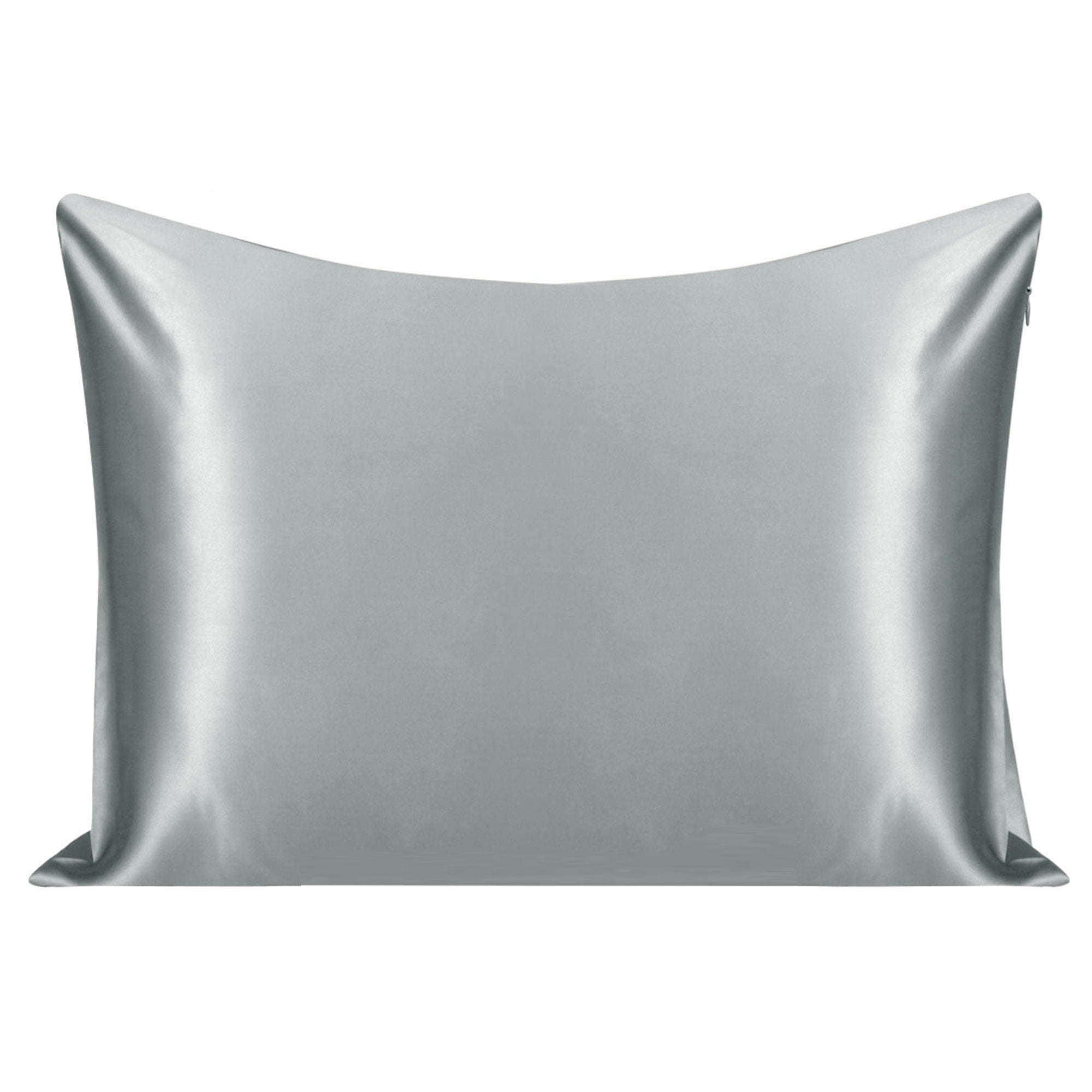 Unique Bargains 22 Momme 100% Silk Pillowcase Grey Standard