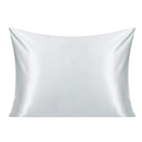 Unique Bargains 22 Momme 100% Silk Pillowcase Silver Grey Standard